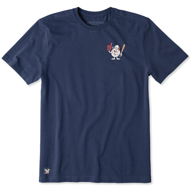 Men's #1 Baseball Guy Short Sleeve Crusher Tee